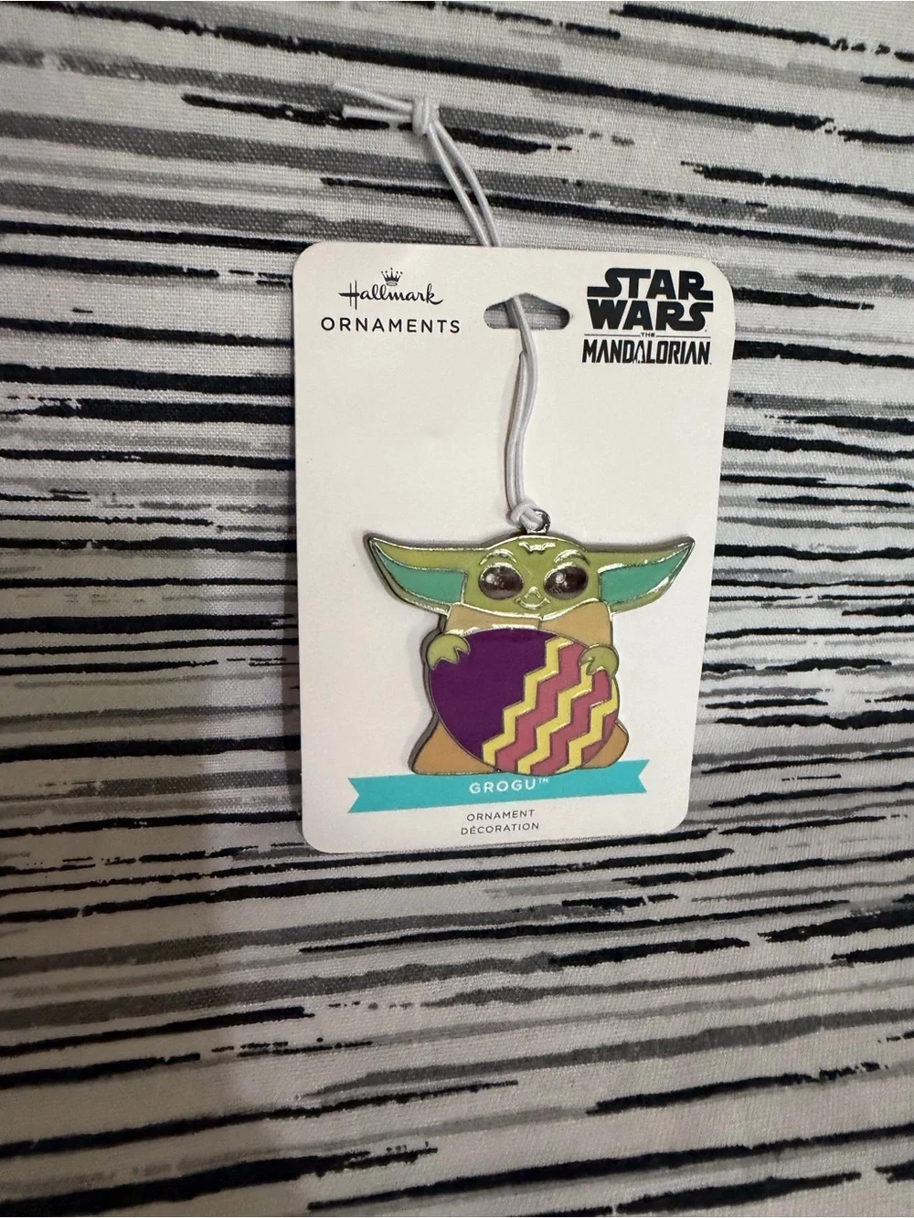 Hallmark Easter / Spring Themed Stitch, Snoopy & Woodstock, and Grogu Ornaments